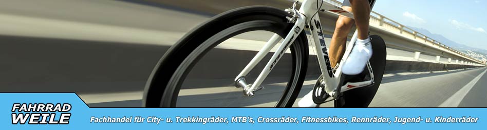 Fahrrad Weile - Fachhandel für City- u. Trekkingräder, MTBs, Crossräder, Fitnessbikes, Rennräder, Jugend- u. Kinderräder

